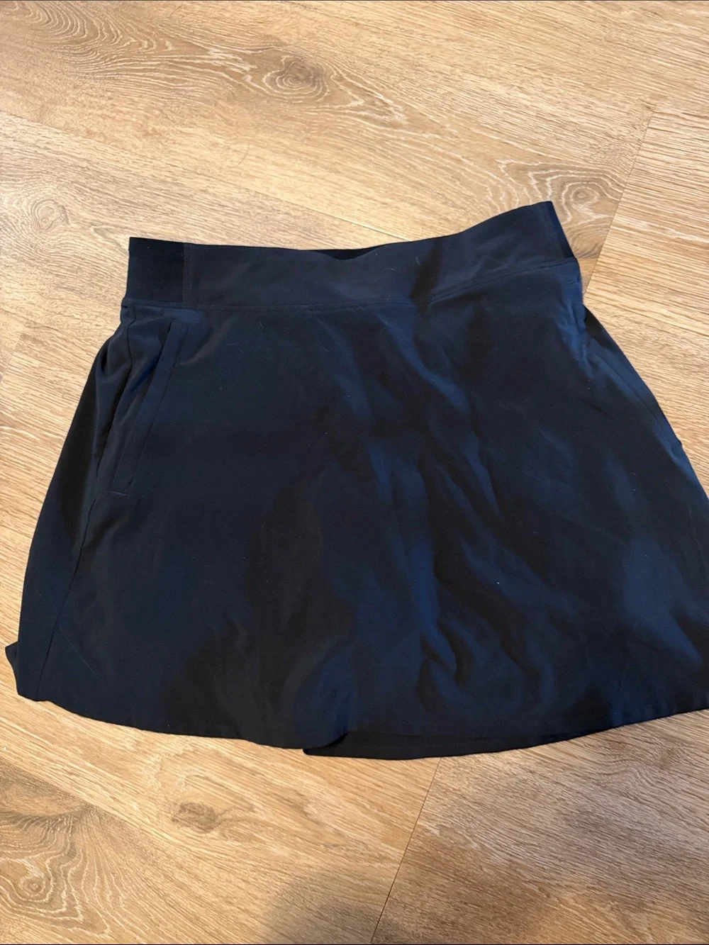 Athleta Black Athletic Skort with Side Pockets